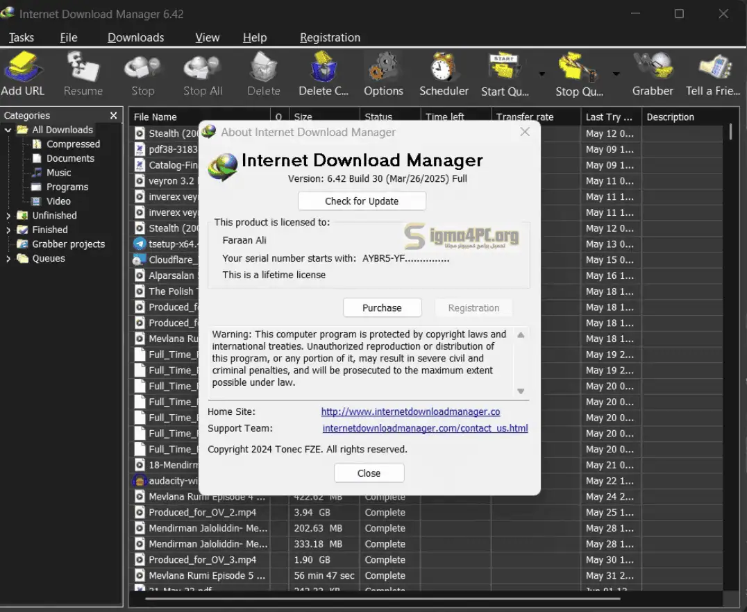 تحميل وتفعيل برنامج IDM Crack مدى الحياة 2025 (6.42.30 Internet Download Manager)