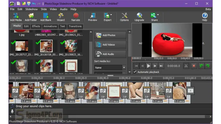 برنامج عمل فيديو احترافي من الصور PhotoStage Slideshow Producer كامل نظرة عامة