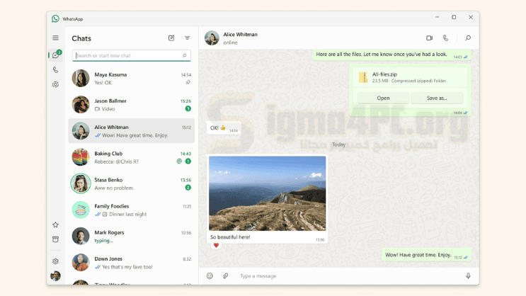 download whatsapp for windows 10