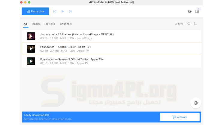 تحميل 4K YouTube to MP3 Portable