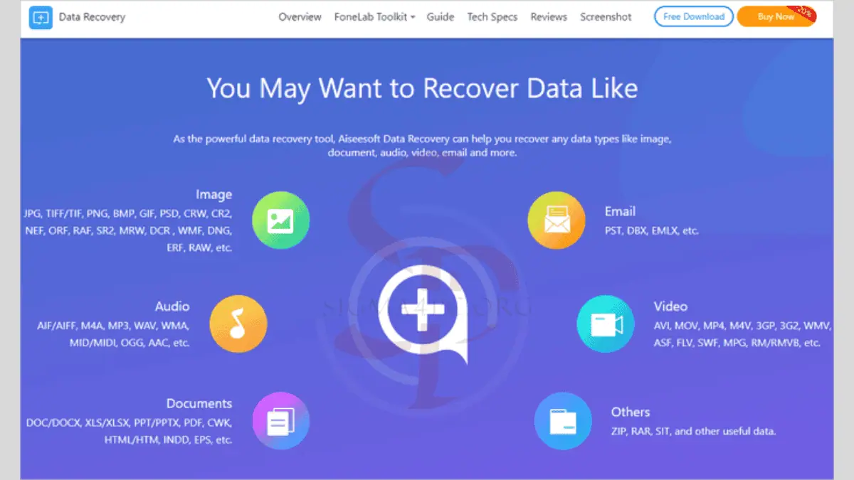 تحميل برنامج Aiseesoft Data Recovery Pro v1.8.18 Portable نسخة محمولة مفعلة